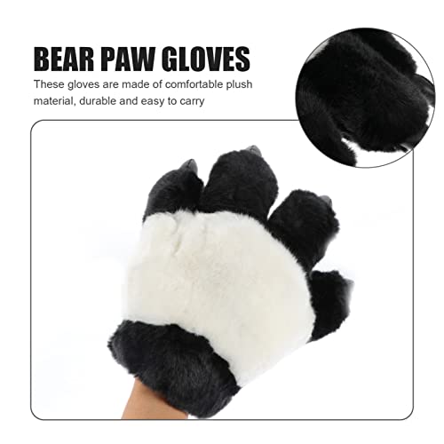 ibasenice Guantes De Pata De Oso Mitones De Pata De Gato Cosplay Guantes De Manos De Oso Guantes Calientes De Invierno Guantes De Palma De Animales Chica Garra De Oso Felpa Mantener Caliente