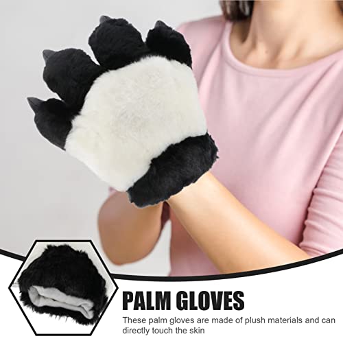 ibasenice Guantes De Pata De Oso Mitones De Pata De Gato Cosplay Guantes De Manos De Oso Guantes Calientes De Invierno Guantes De Palma De Animales Chica Garra De Oso Felpa Mantener Caliente