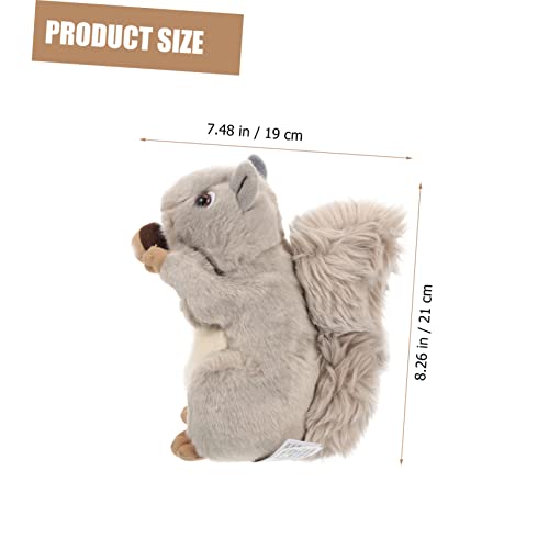 ibasenice Muñeca Mini Ardilla Peluche De Navidad Muñecas De Navidad Ardilla Que Abraza La Almohada Colgante De Llavero De Felpa Títere De Ardilla Animal Niño Estatua K Tela Relleno