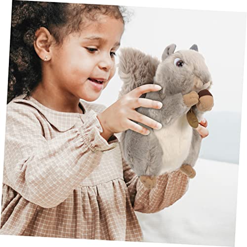 ibasenice Muñeca Mini Ardilla Peluche De Navidad Muñecas De Navidad Ardilla Que Abraza La Almohada Colgante De Llavero De Felpa Títere De Ardilla Animal Niño Estatua K Tela Relleno