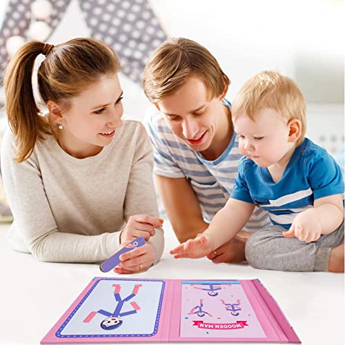 IBUGER Cuerpo Humano para niños | Juego Memoria para niños - Juego Rompecabezas a Juego, Piensa rápido para Hacer la combinación, desarrolla Habilidades rápidas para Resolver