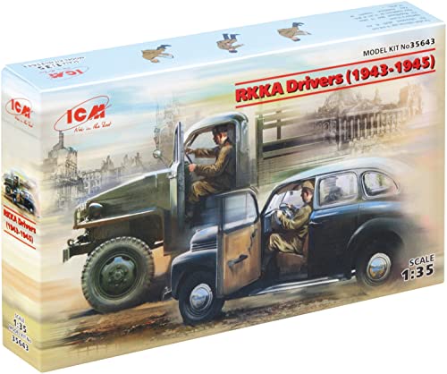 ICM 35643 RKKA Drivers(1943-1945) - Juego de 2 Figuras, Color Gris