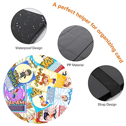 icyant Trading Cards Álbum 480 bolsillos Card Binder Collector con banda elástica 20 páginas 12 bolsillo impermeable Photo Cards Binding Card Holder Album Covers para Pokemon Game Card Storage Folder