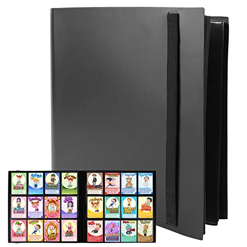 icyant Trading Cards Álbum 480 bolsillos Card Binder Collector con banda elástica 20 páginas 12 bolsillo impermeable Photo Cards Binding Card Holder Album Covers para Pokemon Game Card Storage Folder