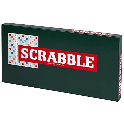 Ideal Scrabble Classic: a Reproduction of The Original 1950's Design with Wooden Tiles, Classic Games, For 2-4 Players, Ages 10+