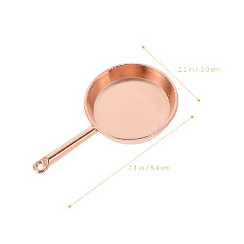 Ifundom 1 Juego De Mini Sartén De Hierro Fundido Sartén En Miniatura Pequeño Juego De Sartén para Tortilla para Galletas Horneadas Brownie Accesorios De Cocina para Casa De Muñecas