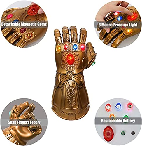 Infinity Guantele Thanos Vengadores 4 Final del Juego Magnética Gemas Desmontable Disfraz de Cosplay Halloween Prop Adult