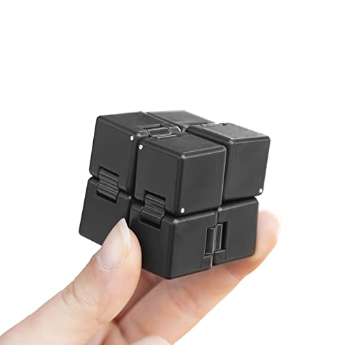 InnovaGoods Kubraniac Rubik's Cube, Anti-Stress Cube, Infinity Rubik's Cube, Original Rubik's Cube, Multiposition Anti-Stress Toy, Relaxation Cube, 8 Mini Cubes, 6+ Years, Color Black