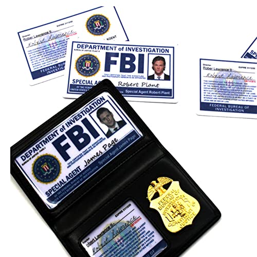 Insignia de accesorios para cosplay del FBI, cartera sobrenatural del FBI, soporte de policía SPN, soporte especial de identificación de agente encubierto para fiesta de Halloween, # 1, B1109,