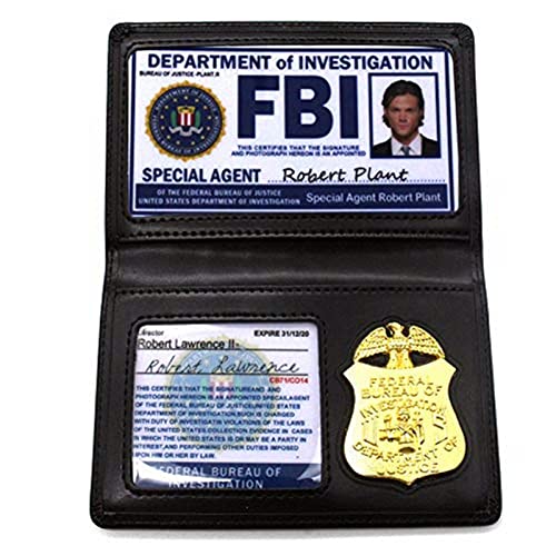 Insignia de accesorios para cosplay del FBI, cartera sobrenatural del FBI, soporte de policía SPN, soporte especial de identificación de agente encubierto para fiesta de Halloween, # 1, B1109,