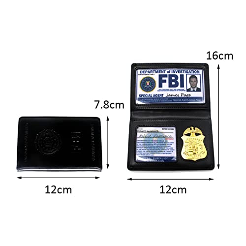 Insignia de accesorios para cosplay del FBI, cartera sobrenatural del FBI, soporte de policía SPN, soporte especial de identificación de agente encubierto para fiesta de Halloween, # 1, B1109,