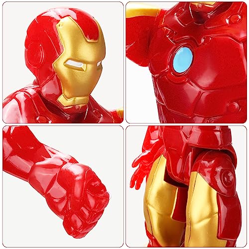 Iron Man Figura, Iron Man Marvel Avengers Titan Hero Series Juguetes, Titan Hero Serie Iron Man Action Figur, Figura de Acción de 30 cm del Superhéroe para Niños de 4 Años