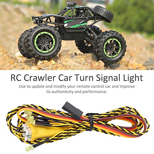 Jacksing Piezas de Coche RC, Juego de señales de Giro fáciles de Instalar para Coches sobre orugas RC, Luz de señal de Giro para Coches sobre orugas RC, para orugas de Coches RC Crawler Drift