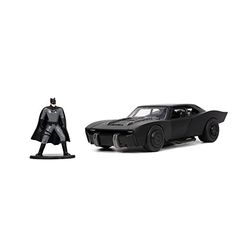 Jada Toys The Batman - Batmóvil coche metal, escala 1:32, con figura de metal, coleccionismo, color negro (253213008)