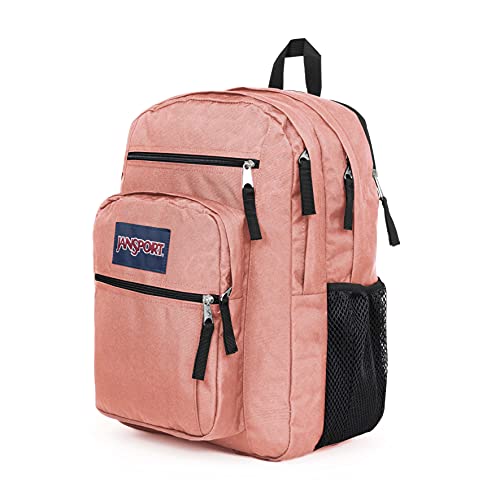 JanSport Big Student, Mochila grande, 34 L, 43 x 33 x 25 cm, compartimento para portátil de 15 pulgadas, Misty Rose