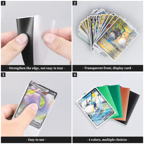 Jinhuaxin 200 fundas para cartas, Fundas Cartas Transparente, Card Sleeves para Cartas Coleccionables como Magic, Yu-Gi-Oh, The Gathering