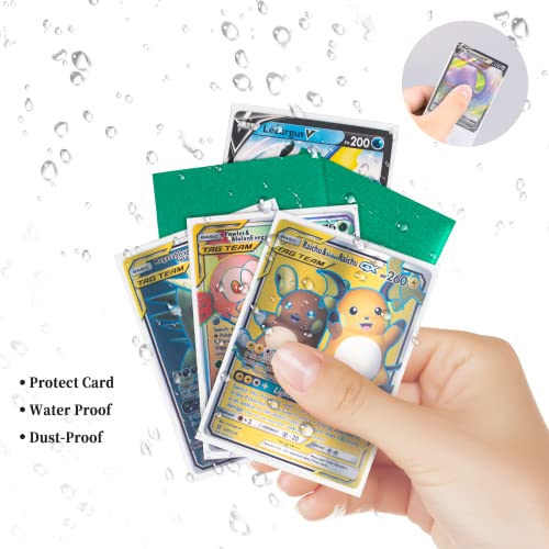 Jinhuaxin 200 fundas para cartas, Fundas Cartas Transparente, Card Sleeves para Cartas Coleccionables como Magic, Yu-Gi-Oh, The Gathering