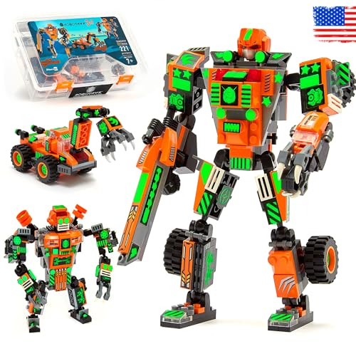 JITTERYGIT Juguete Robot Stem | Divertido Juego Creativo 3 en 1 | Juguetes de construcción para niños de 6-14 años de Edad | El Mejor Juguete de Regalo para niños | Kit de póster Gratis Incluido