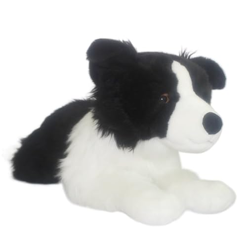 JOEBO Simulación de Cachorro de Peluche de Juguete, Animal Border Collie, muñeco de Peluche Suave y Bonito, Regalo de compañía, decoración del hogar