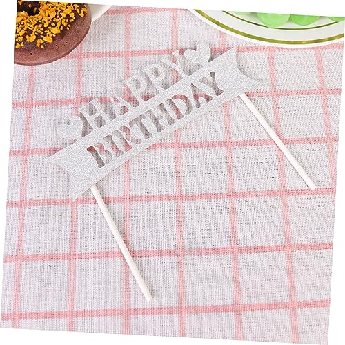 jojofuny 10 Piezas Toppers Suministros De Pastel Pastel De Fiesta Banner Topper Cumpleaños Decoraciones De Pastel De Boda Cumpleaños Niños Postre Topper Carta Pastel Lindo Brillo Cupcake