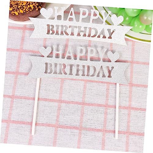 jojofuny 10 Piezas Toppers Suministros De Pastel Pastel De Fiesta Banner Topper Cumpleaños Decoraciones De Pastel De Boda Cumpleaños Niños Postre Topper Carta Pastel Lindo Brillo Cupcake