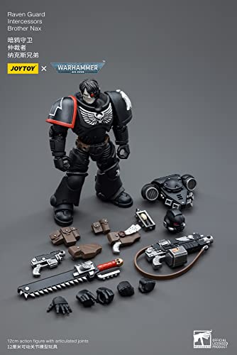 Joy Toy (CN) Warhammer 40k Figura 1/18 Raven Guard Intercesores Hermano Nax 12 cm