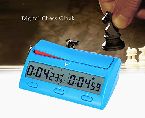 Joyeee Multifuncional Digital Reloj de ajedrez, Ajedrez Reloj Digital para Jugar al ajedrez/Contador de Tiempo/Temporizador de Cuenta Atrás Profesional de Ajedrez para Juego Competición