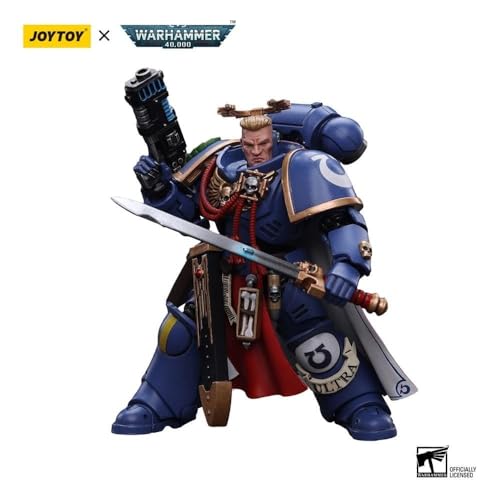 JoyToy Warhammer 40K: Ultramarines Primaris Captain with Sword and Pistol Figura de acción Escala 1:18