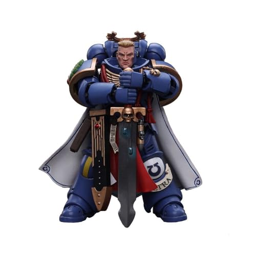 JoyToy Warhammer 40K: Ultramarines Primaris Captain with Sword and Pistol Figura de acción Escala 1:18