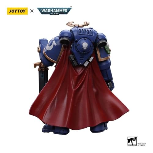 JoyToy Warhammer 40K: Ultramarines Primaris Captain with Sword and Pistol Figura de acción Escala 1:18