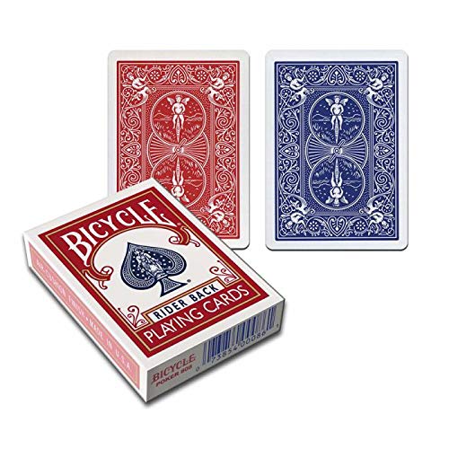 Juego de 54 cartas Bicycle Magie : Double Dos Rouge/Bleu-Format : Poker [importado de Francia]