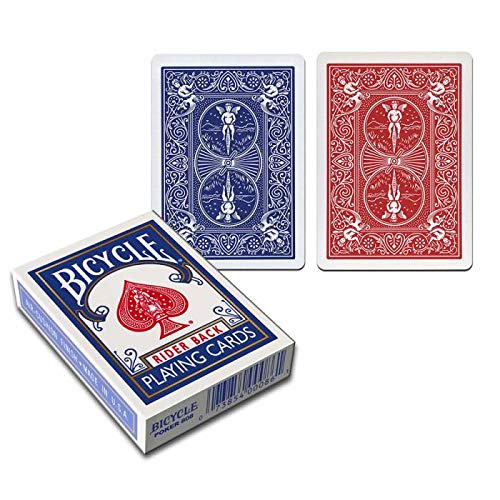 Juego de 54 cartas Bicycle Magie : Double Dos Rouge/Bleu-Format : Poker [importado de Francia]