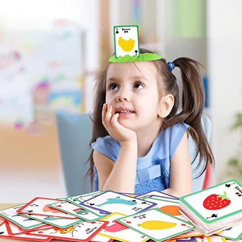 Juego de adivinanzas de imágenes | Juego Heads Up para la familia | 108 tarjetas con imágenes y 2 diademas Juego familiar para niños pequeños Adultos Adolescentes, juegos de cartas para Generic