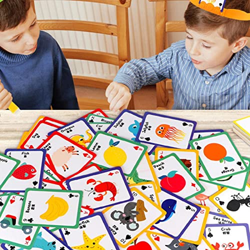 Juego de adivinanzas de imágenes | Juego Heads Up para la familia | 108 tarjetas con imágenes y 2 diademas Juego familiar para niños pequeños Adultos Adolescentes, juegos de cartas para Generic