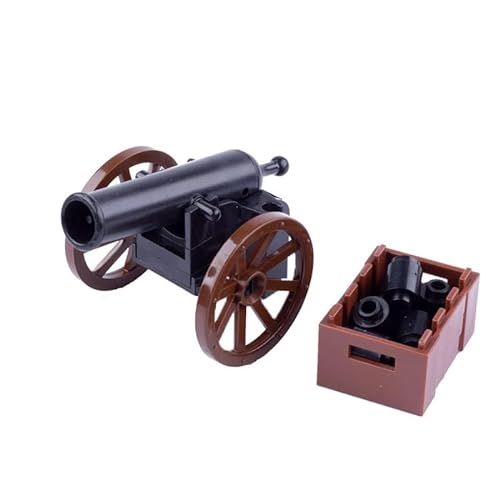 Juego de cañón medieval para minifiguras, personalizado militar barco pirata, armadura, arma para soldados de Lego