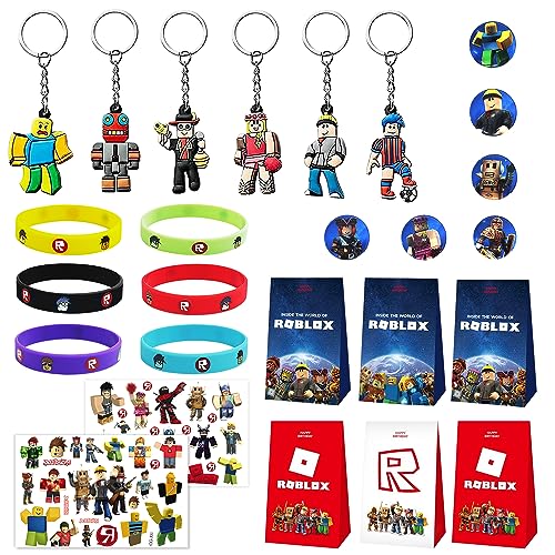 Juego de Fiesta para Niños,Llaveros,Bolsas de Regalo,Pulseras Cumpleaños,Suministros para Fiestas,Suministros para Juegos de Cumpleaños, Regalos para Niños,26 Pièces