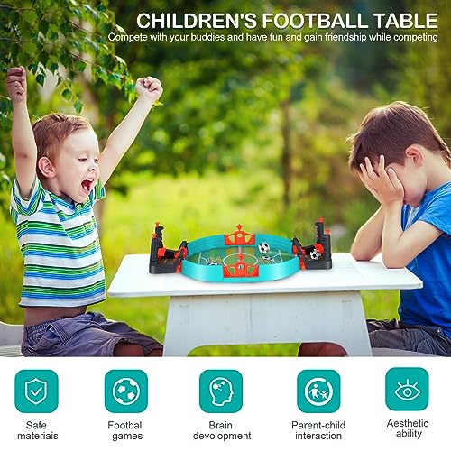 Juego de futbolín para Padres e Hijos, Mini Mesa de futbolín, Juguete Interactivo de futbolín con 2 Pelotas de fútbol, Mesa de futbolín para Fiestas, Juegos de Mesa, Regalos para Adultos de 4 años