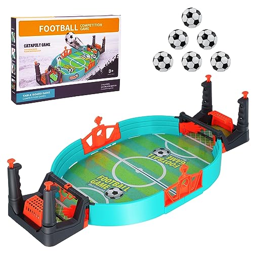 Juego de futbolín para Padres e Hijos, Mini Mesa de futbolín, Juguete Interactivo de futbolín con 2 Pelotas de fútbol, Mesa de futbolín para Fiestas, Juegos de Mesa, Regalos para Adultos de 4 años