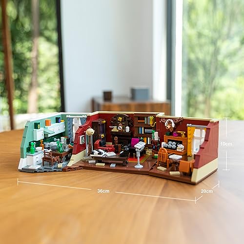 Juego de Ladrillos de construcción de casa para Adultos: PANTASY Baker Street Bloques de construcción compatibles con Lego Adult Set Office Friends Serie de TV Apartamento Habitación