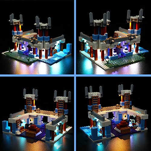 Juego de luces LED para Lego 21186 Lego Minecraft The Ice Castle – Juego de luces no Lego