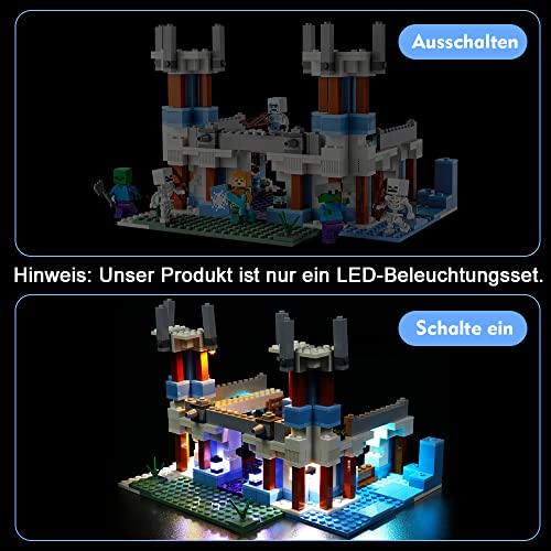 Juego de luces LED para Lego 21186 Lego Minecraft The Ice Castle – Juego de luces no Lego