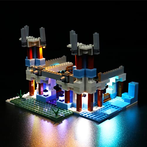 Juego de luces LED para Lego 21186 Lego Minecraft The Ice Castle – Juego de luces no Lego