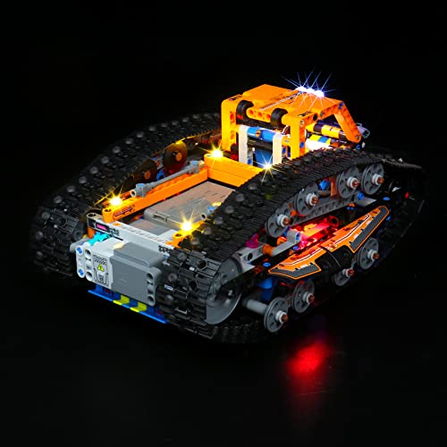 Juego de luces LED para vehículos de transformación de Lego, juego de iluminación LED decorativa para coche Lego 42140 Technic Offroad - Solo juego de luces, no modelo (versión estándar)