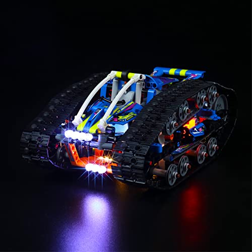 Juego de luces LED para vehículos de transformación de Lego, juego de iluminación LED decorativa para coche Lego 42140 Technic Offroad - Solo juego de luces, no modelo (versión estándar)