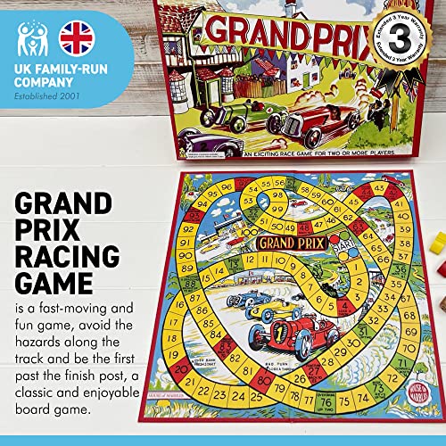 Juego de mesa de carreras Grand Prix | Juego divertido de movimiento rápido | Juego de mesa para adultos y niños | Elección perfecta para diversión familiar