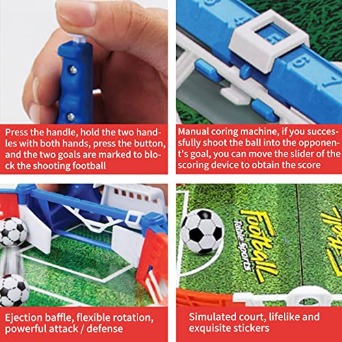 Juego de Mesa de Fútbol ZHUYUN Mini Mesa De Futbolín Juegos para Fiesta De 2 Jugadores En Interiores para Niños Adultos Promueve La Amistad Y La Relación Entre Padres E Hijos