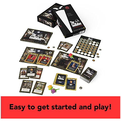 Juego de mesa The Godfather, Last Family Standing Board Game Italian Film Fun Family Party Game Scary Movie Multiplayer Card Game, para adultos y niños a partir de 14 años