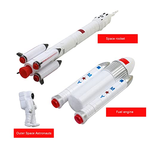 Juego de modelos espaciales, 7 piezas de astronautas astronautas satélite, exploración espacial, regalos para niños y niñas YcR130 (blanco, talla única)