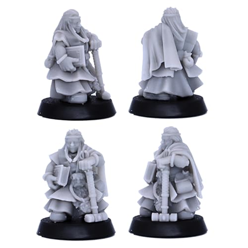 Juego de personajes de héroe enano, unidad del ejército, figura en miniatura para juegos en miniatura de Dungeons and Dragons de 28 mm, juegos de mesa enanos, paquete de juegos de rol TTRPG de