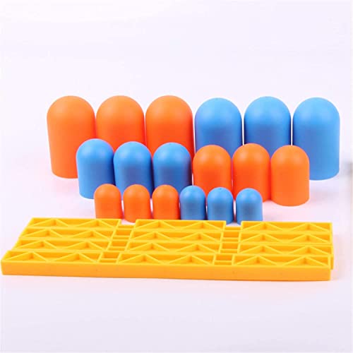 Juego de Tic-Tac-Toe Sorpresa, Tic Tac Toe, Juego de Gobble Azul Naranja, Juego de Mesa Interior, Juegos Familiares para Jugar y un Juego Clásico Decoración del Hogar, Juego de Tac de Plástico